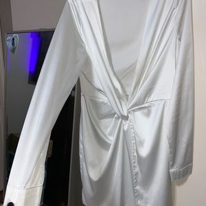 White fashion nova dress